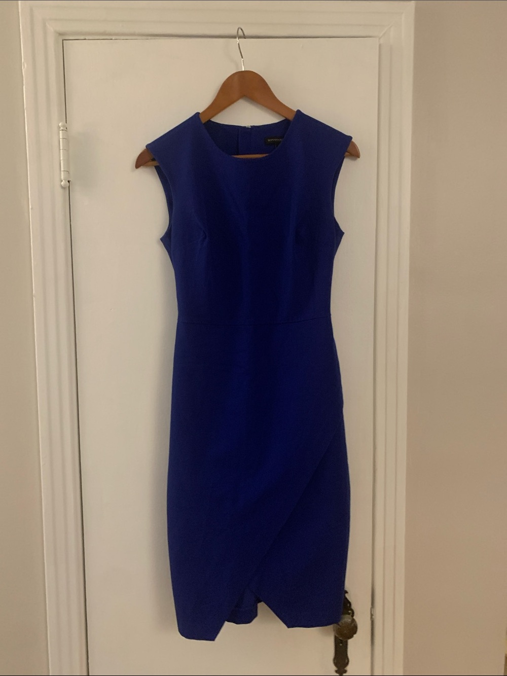 Banana Republic Blue Bodycon Dress Tulip Hem